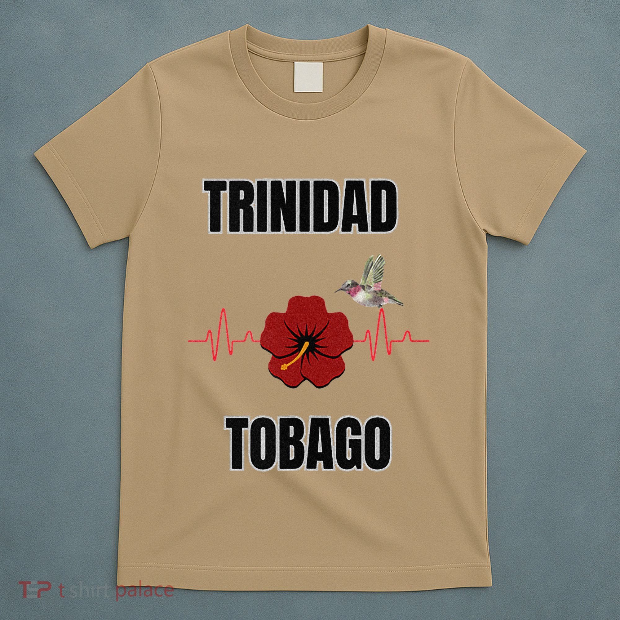 Trinidad Tobago Heartbeat Hibiscus T-Shirt