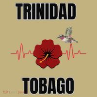Trinidad Tobago Heartbeat Hibiscus Kids T-Shirt thumb 2