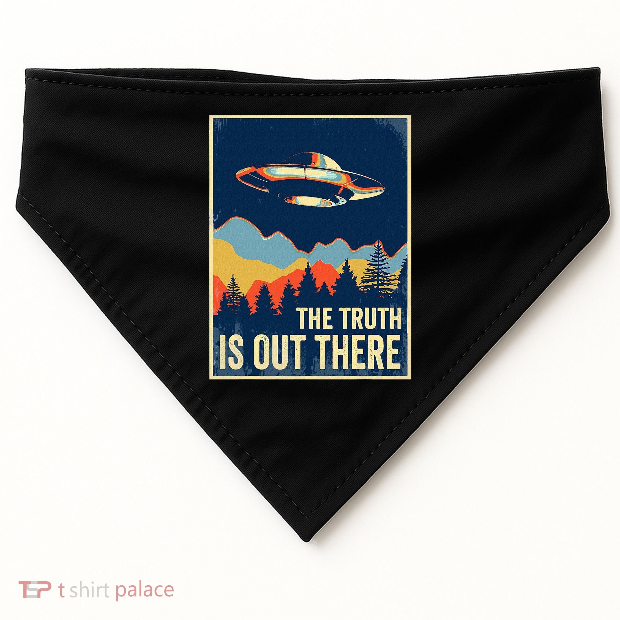 The Truth Is Out There Area 51 Alien UFO USA-Made Doggie Bandana