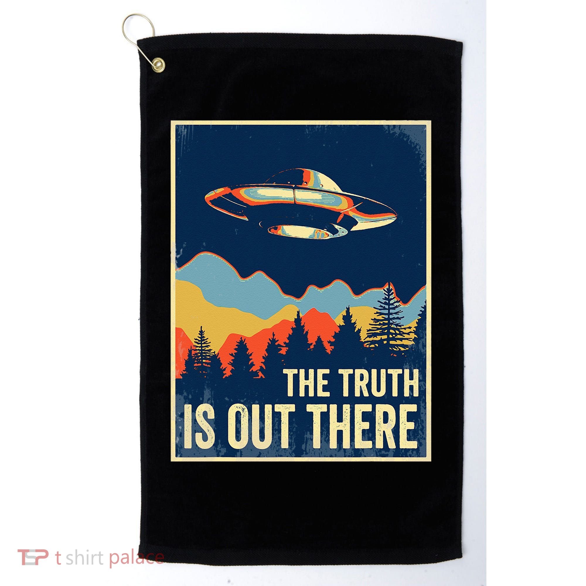 The Truth Is Out There Area 51 Alien UFO Golf Towel