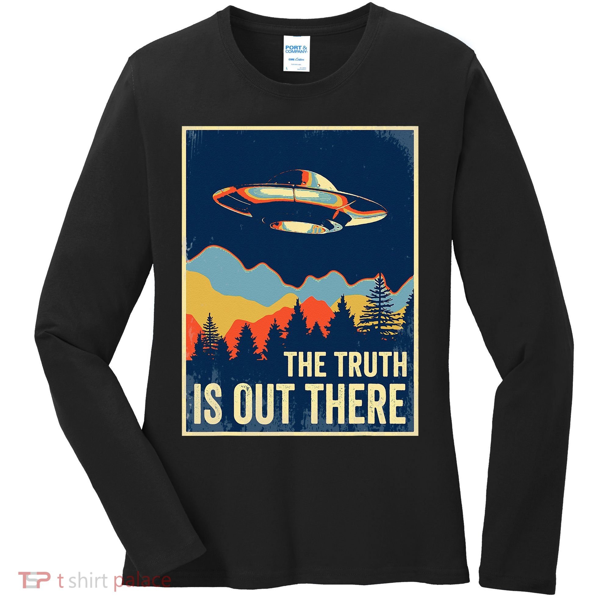The Truth Is Out There Area 51 Alien UFO Women's Long Sleeve Shirt