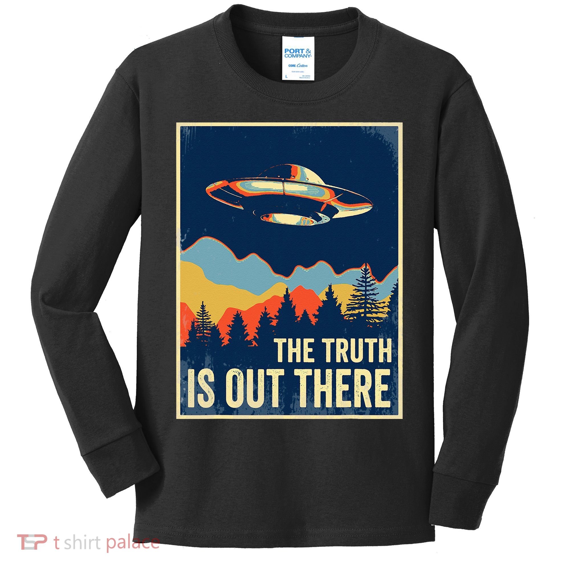 The Truth Is Out There Area 51 Alien UFO Kids Long Sleeve Shirt