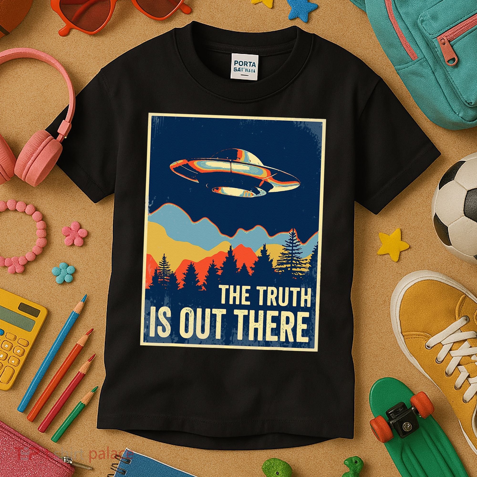 The Truth Is Out There Area 51 Alien UFO Kids T-Shirt