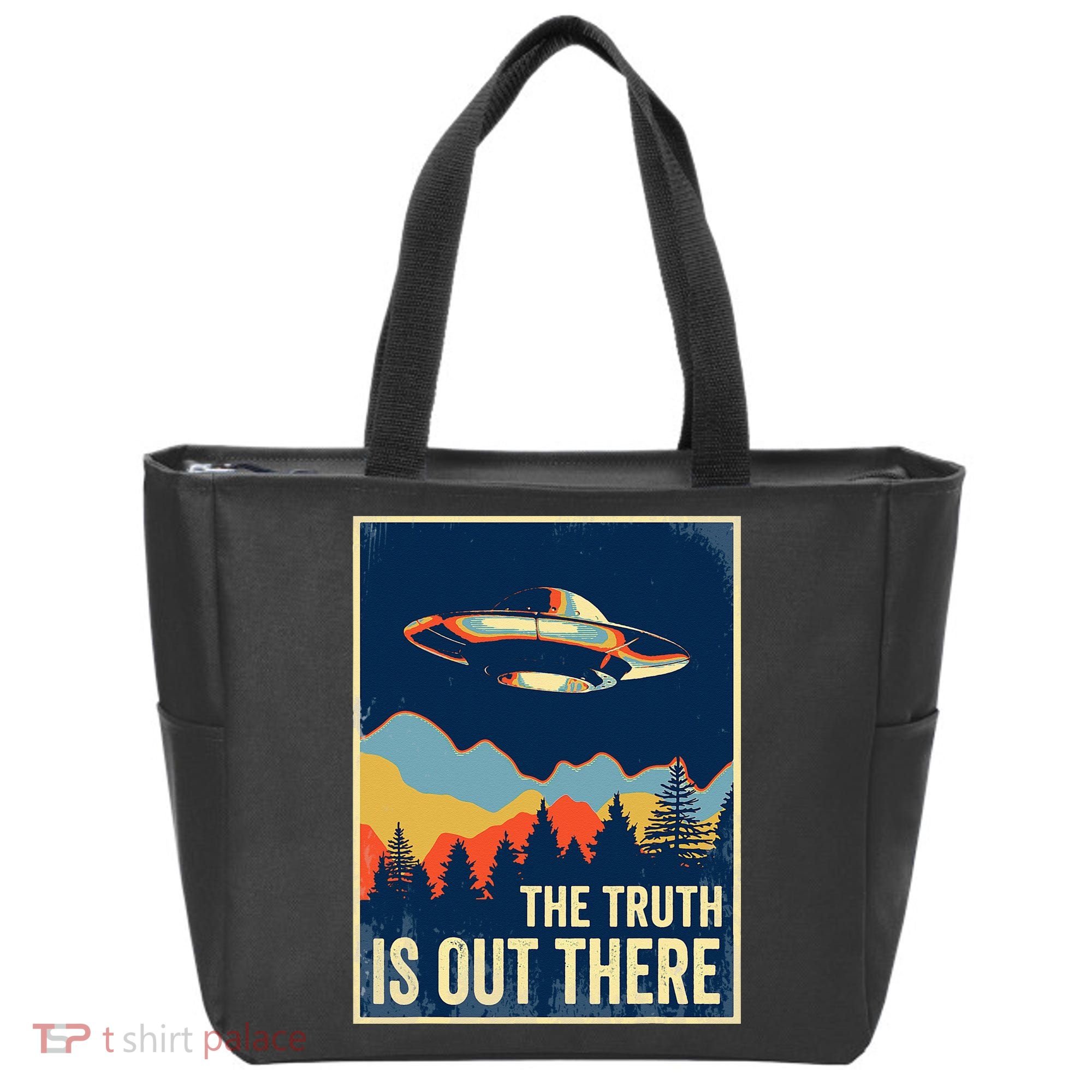 The Truth Is Out There Area 51 Alien UFO Tote Bag