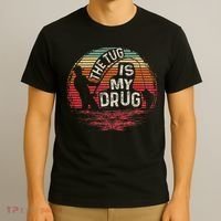 The Tug Is My Drug Funny Fishing T-Shirt thumb 3