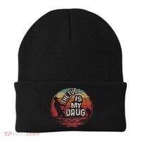 The Tug Is My Drug Funny Fishing Beanie thumb 0