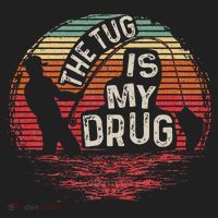 The Tug Is My Drug Funny Fishing Beanie thumb 2