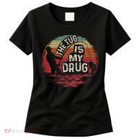 The Tug Is My Drug Funny Fishing Women's T-Shirt thumb 0