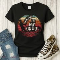 The Tug Is My Drug Funny Fishing Women's T-Shirt thumb 3