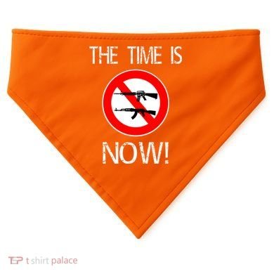 The Time Is Now! Ban Assault Weapons Anti AR 15 USA-Made Doggie Bandana