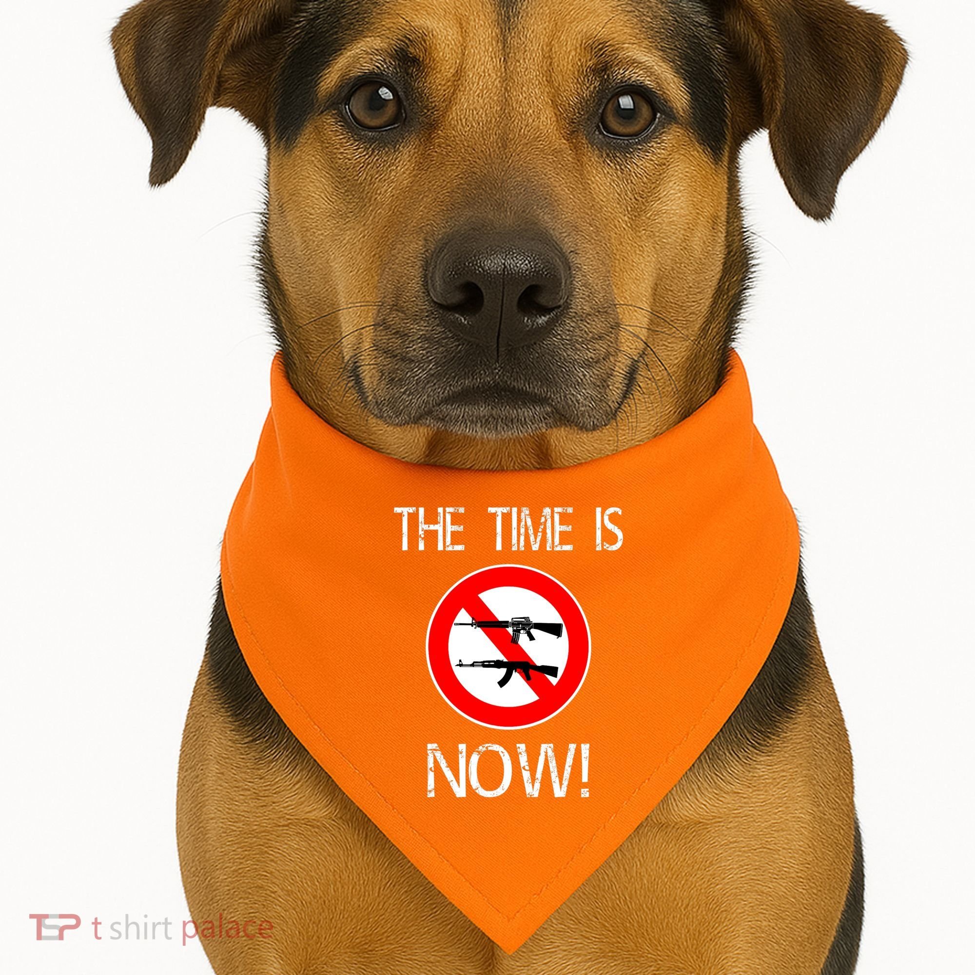 The Time Is Now! Ban Assault Weapons Anti AR 15 USA-Made Doggie Bandana