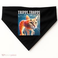 Trippi Troppi - Italian Brainrot Meme Funny USA-Made Doggie Bandana thumb 0