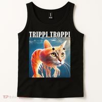 Trippi Troppi - Italian Brainrot Meme Funny Tank Top thumb 2