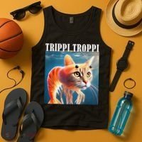Trippi Troppi - Italian Brainrot Meme Funny Tank Top thumb 4