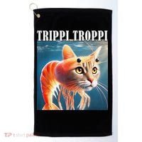 Trippi Troppi - Italian Brainrot Meme Funny Golf Towel thumb 0