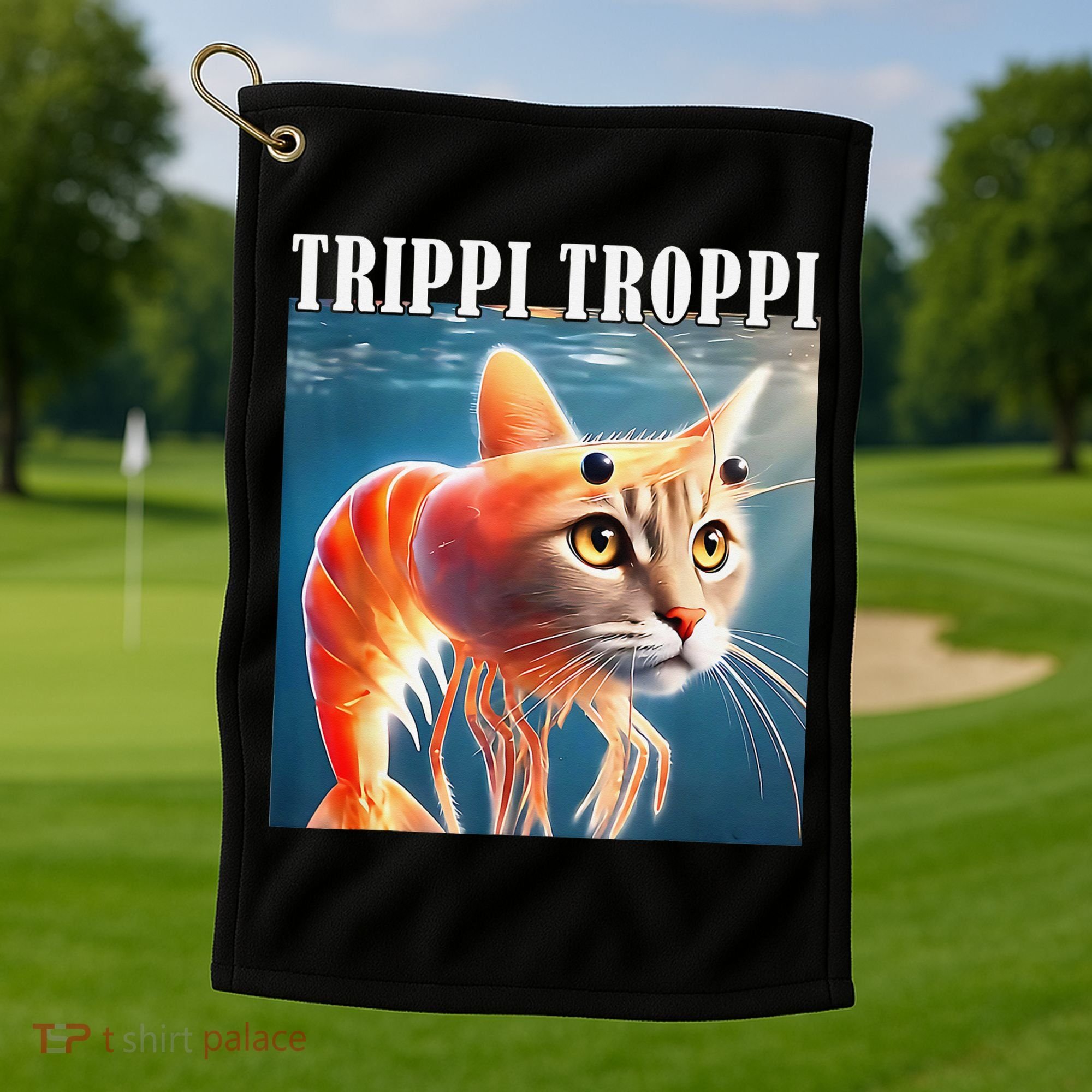 Trippi Troppi - Italian Brainrot Meme Funny Golf Towel