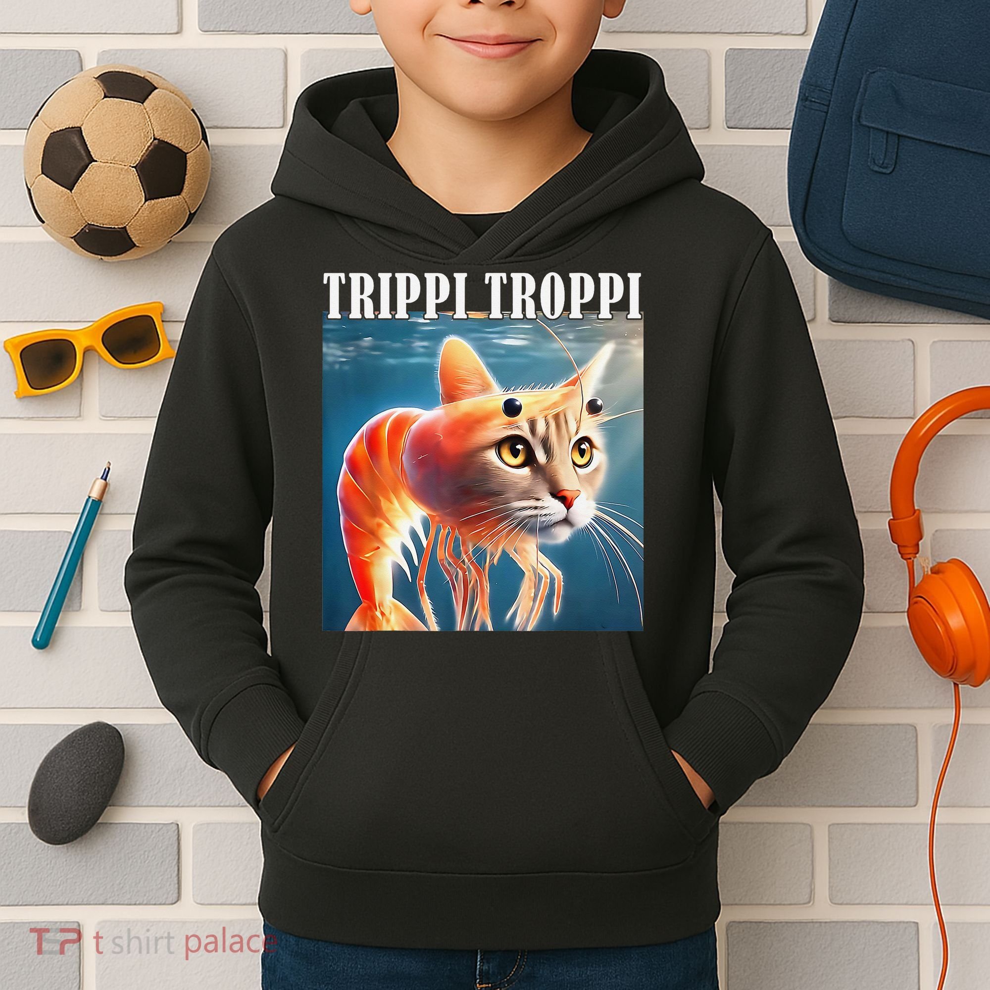 Trippi Troppi - Italian Brainrot Meme Funny Kids Hoodie