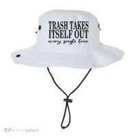 Trash Takes Itself Out Every Single Time Sarcastic Bucket Hat thumb 0