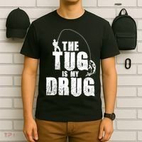 The Tug Is My Drug Fishing Shirt Fisherman Gift T-Shirt thumb 6