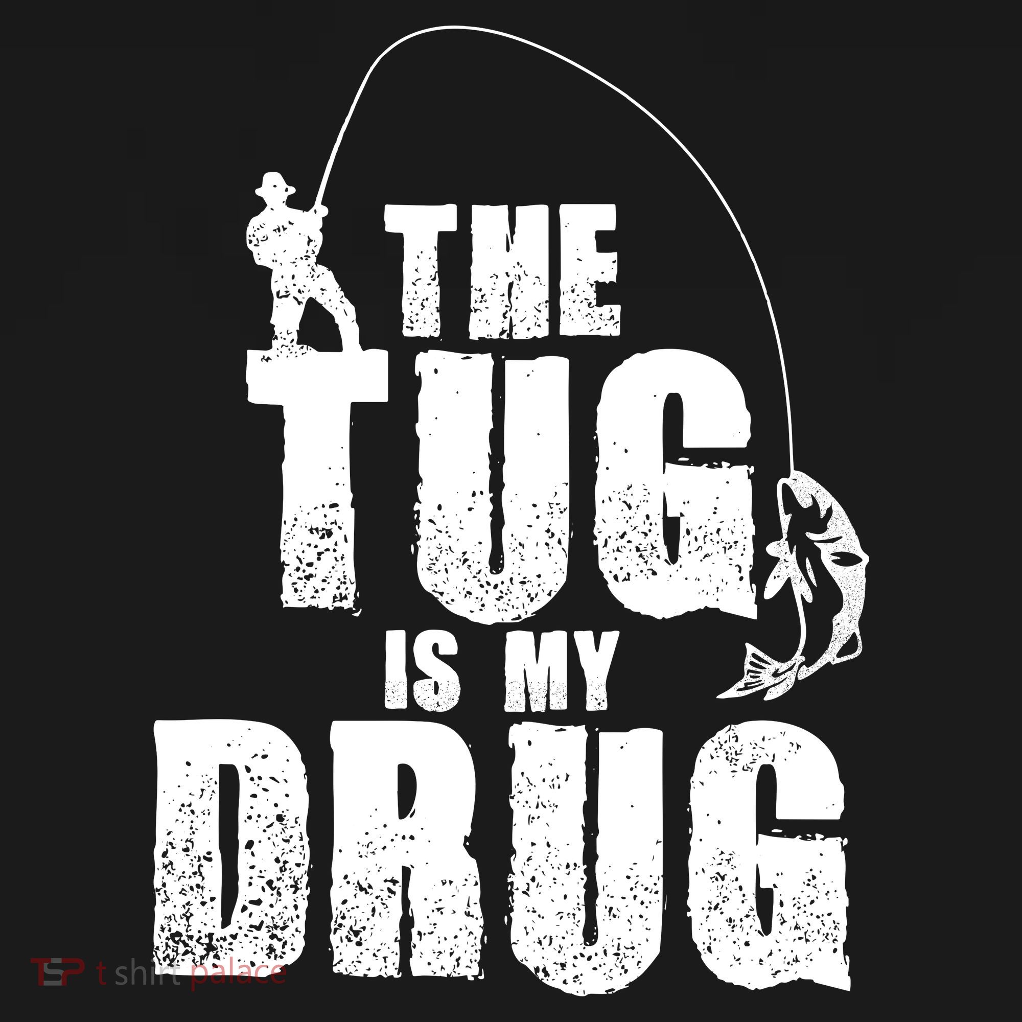The Tug Is My Drug Fishing Shirt Fisherman Gift Women's Hoodie