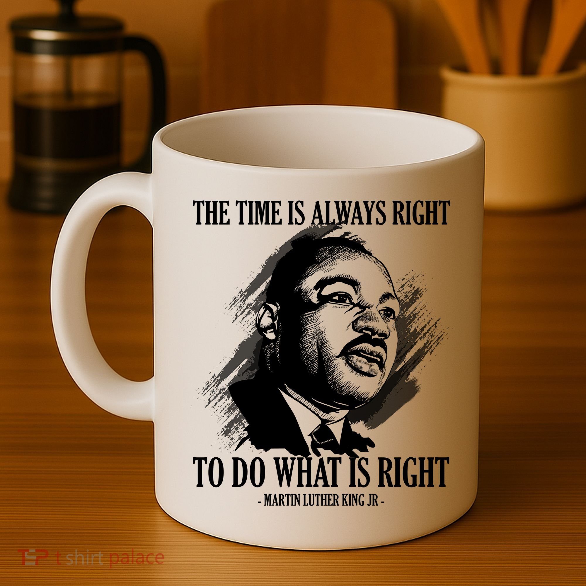 The Time Is Always Right To Do What Is Right Martin Luther King Quote Coffee Mug