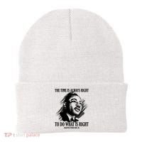 The Time Is Always Right To Do What Is Right Martin Luther King Quote Beanie thumb 0
