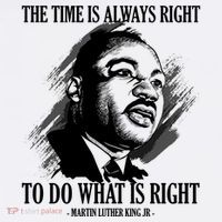 The Time Is Always Right To Do What Is Right Martin Luther King Quote Women's Hoodie thumb 2