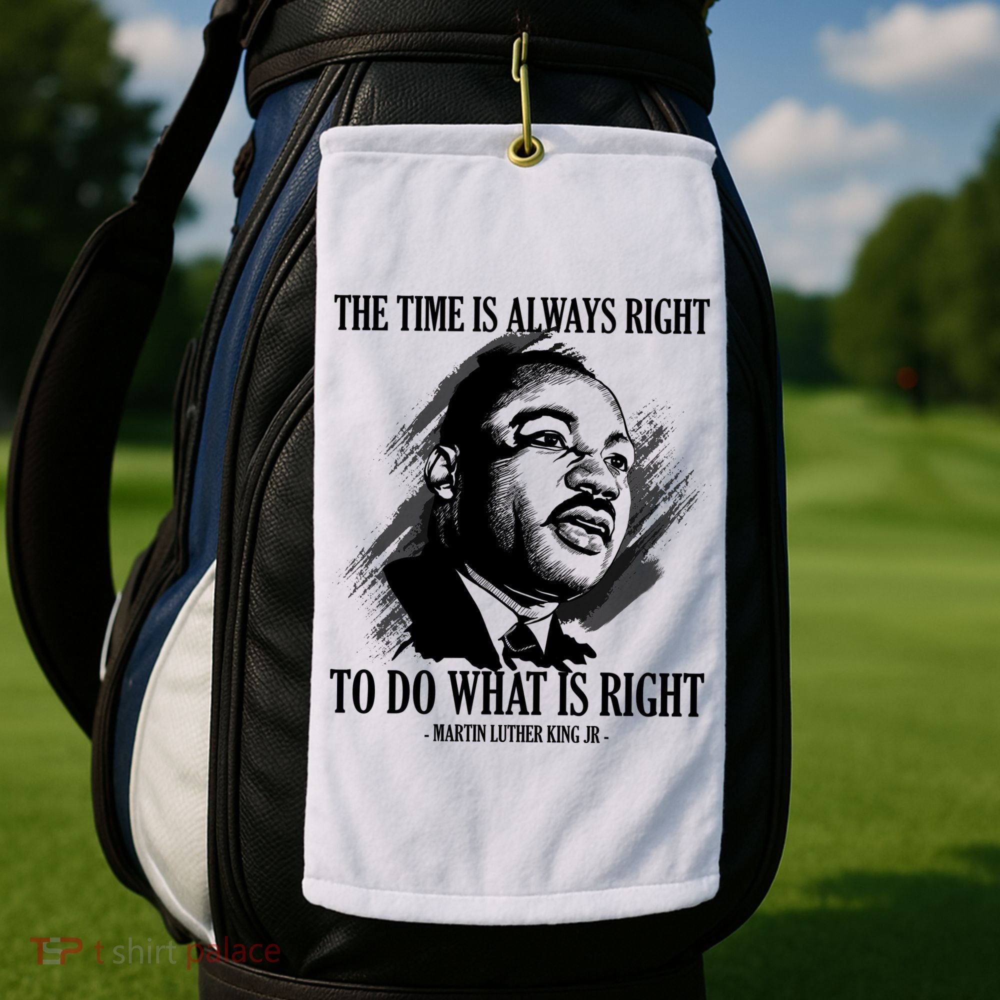 The Time Is Always Right To Do What Is Right Martin Luther King Quote Golf Towel