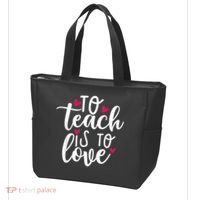 To Teach Is To Love Teacher Appreciation & Valentines Day Tote Bag thumb 3