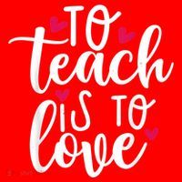To Teach Is To Love Teacher Appreciation & Valentines Day Santa Hat thumb 1