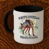 Trulimero Truli Italian Brainrot Meme Cats Head On A Fish Coffee Mug thumb 2