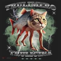 Trulimero Truli Italian Brainrot Meme Cats Head On A Fish Beanie thumb 2