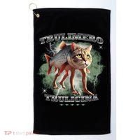 Trulimero Truli Italian Brainrot Meme Cats Head On A Fish Golf Towel thumb 0