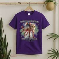 Trulimero Truli Italian Brainrot Meme Cats Head On A Fish T-Shirt thumb 2