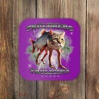 Trulimero Truli Italian Brainrot Meme Cats Head On A Fish Coaster thumb 0