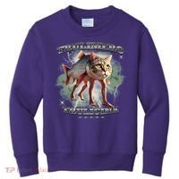 Trulimero Truli Italian Brainrot Meme Cats Head On A Fish Kids Sweatshirt thumb 0