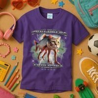Trulimero Truli Italian Brainrot Meme Cats Head On A Fish Kids T-Shirt thumb 3