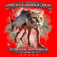 Trulimero Truli Italian Brainrot Meme Cats Head On A Fish Santa Hat thumb 1
