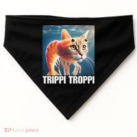 Trippi Troppi Italian Brainrot Meme USA-Made Doggie Bandana thumb 0