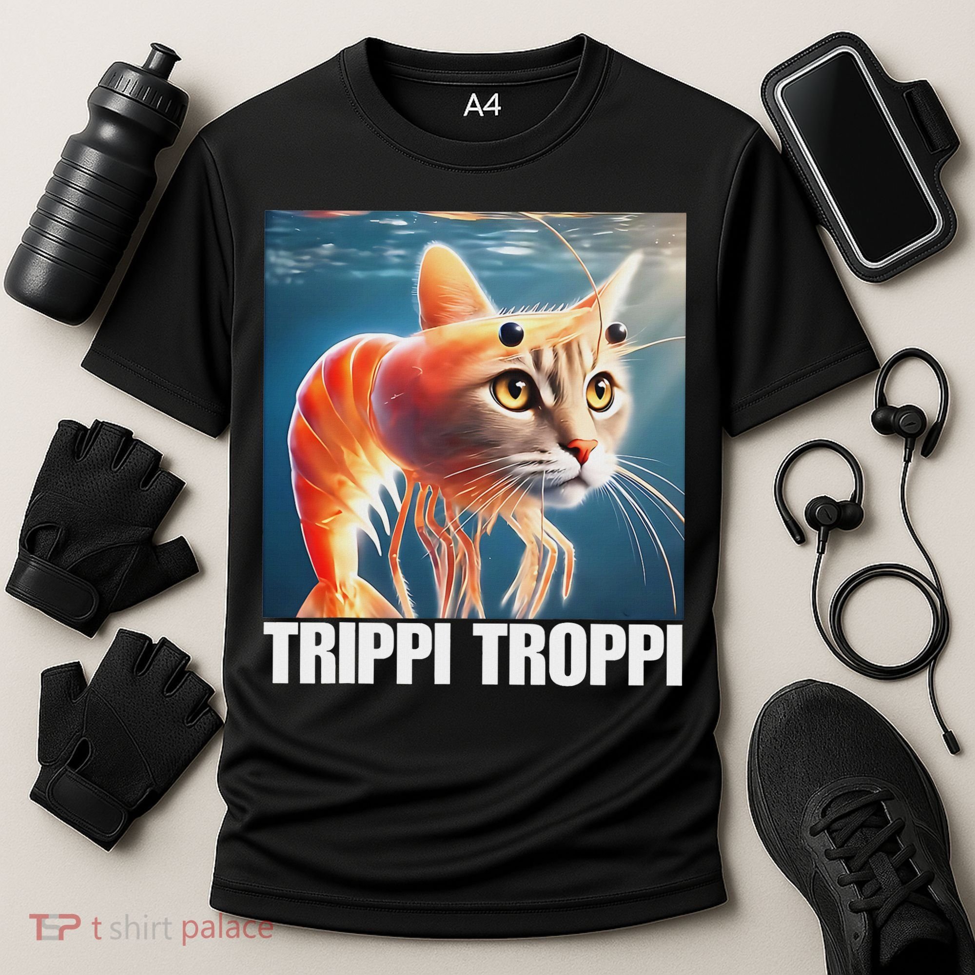 Trippi Troppi Italian Brainrot Meme Cooling Performance Crew T-Shirt
