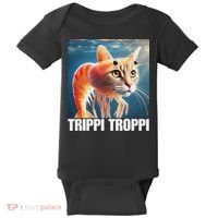 Trippi Troppi Italian Brainrot Meme Baby Bodysuit thumb 0