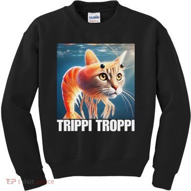 Trippi Troppi Italian Brainrot Meme Kids Sweatshirt