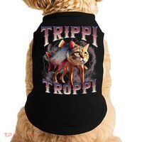 Trippi Troppi - Italian Brainrot Meme Cat Doggie Tank thumb 0