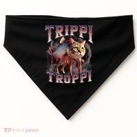  Trippi Troppi - Italian Brainrot Meme Cat USA-Made Doggie Bandana thumb 0