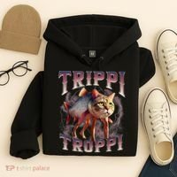 Trippi Troppi - Italian Brainrot Meme Cat Hoodie thumb 4