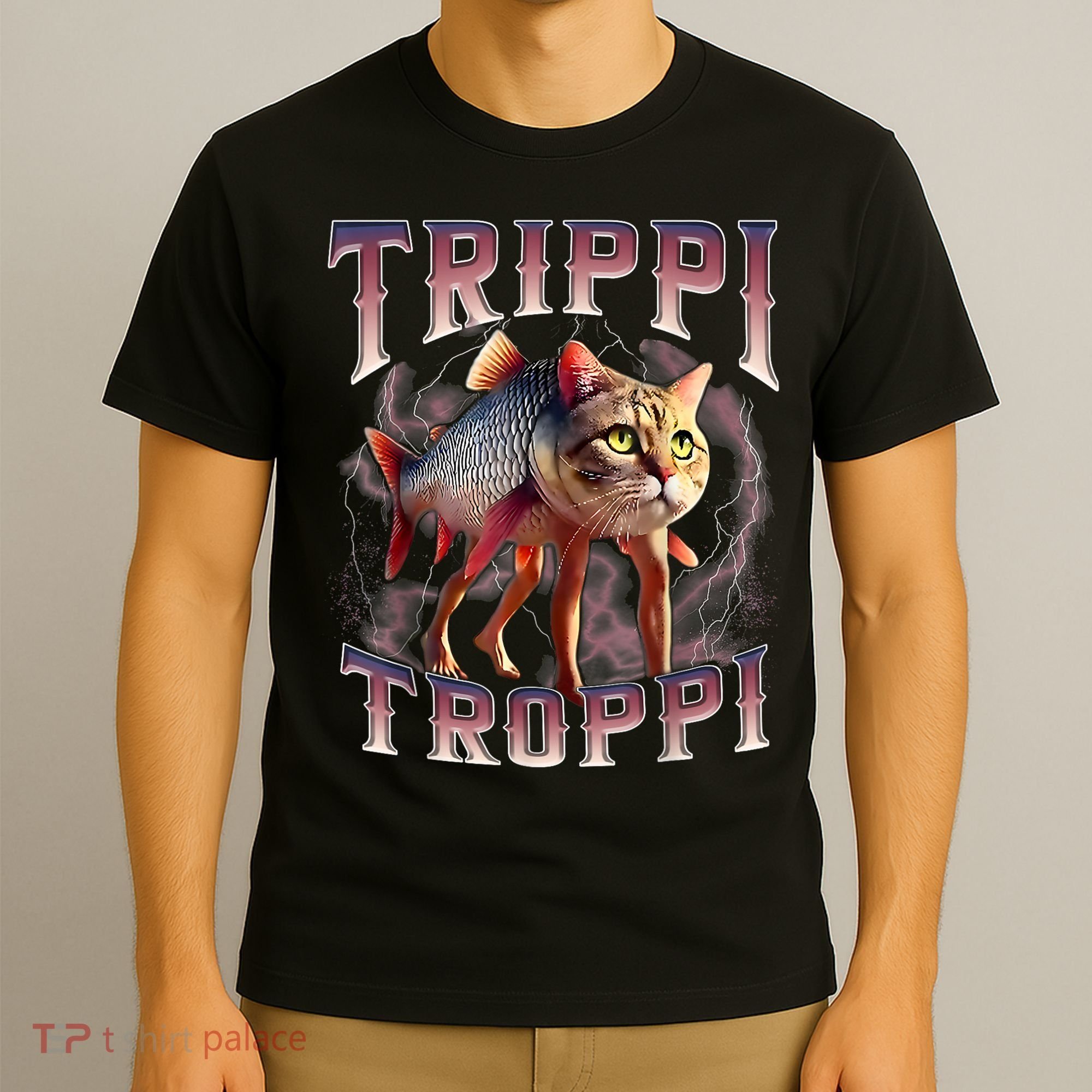  Trippi Troppi - Italian Brainrot Meme Cat T-Shirt