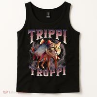  Trippi Troppi - Italian Brainrot Meme Cat Tank Top thumb 2