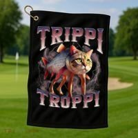  Trippi Troppi - Italian Brainrot Meme Cat Golf Towel thumb 1