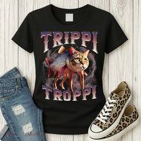  Trippi Troppi - Italian Brainrot Meme Cat Women's T-Shirt thumb 3