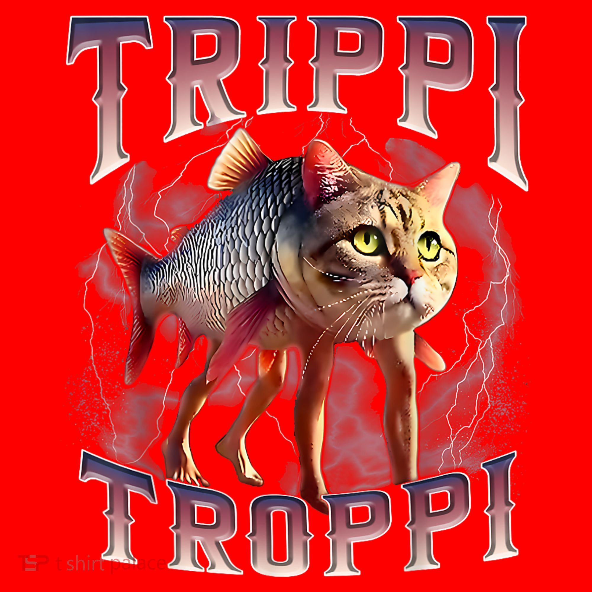  Trippi Troppi - Italian Brainrot Meme Cat Santa Hat